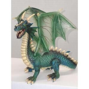 5.5 Schleich Green Winged Dragon From World Of Knights Series Retired 2013 T112